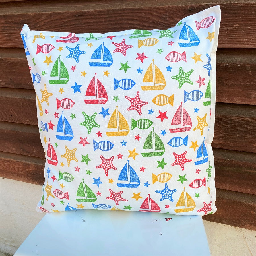 Seaside themed cushion clearance covers