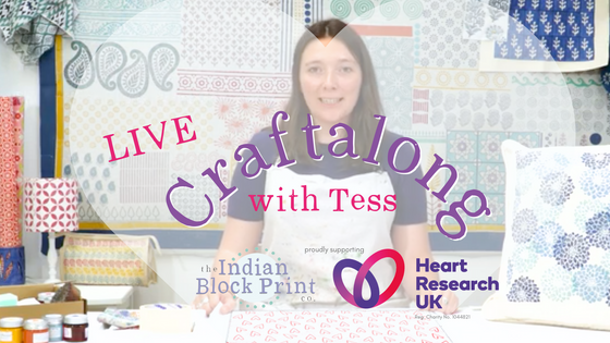 Live Craftalong with Tess for Heart Research UK (inc. kit)