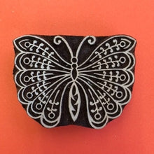  Indian Wooden Printing Block - Small Indian Butterfly