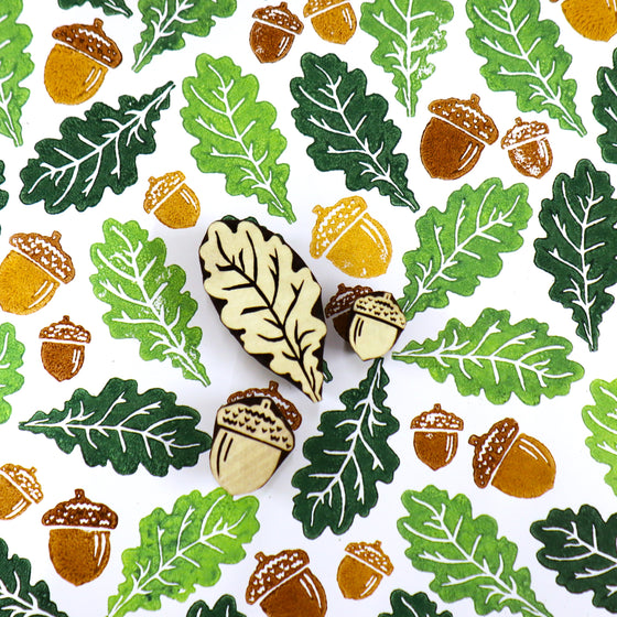 The Crafty Lass - Oak Leaf & Acorns