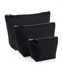  Black Cotton Canvas Makeup / Travel Bags