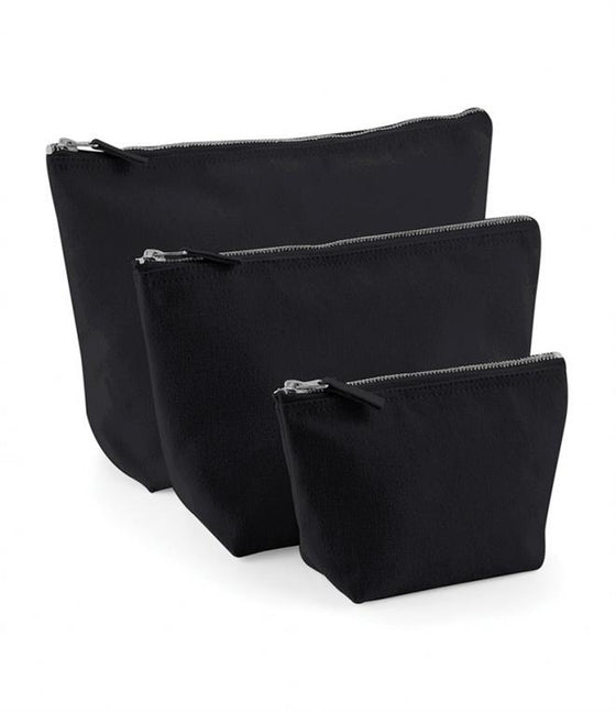 Black Cotton Canvas Makeup / Travel Bags