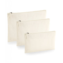  Cotton Canvas Flat Accessory Pouches