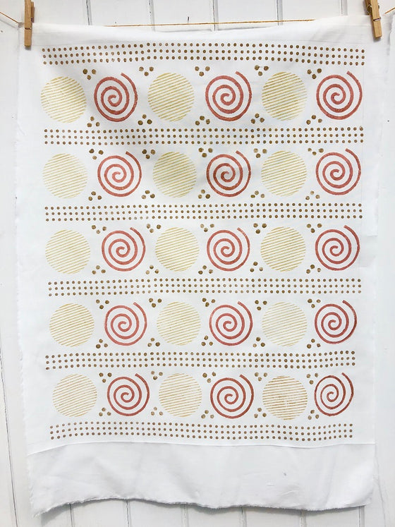 Traditional Printing Block - Little Spotty Border