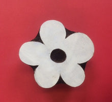  Indian Wooden Printing Block - Medium Funky Flower