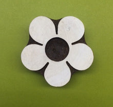  Indian Wooden Printing Block - Large Simple flower