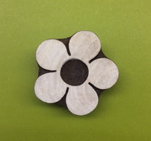  Indian Wooden Printing Block - Medium Simple flower