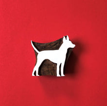  Indian Wooden Printing Block - Dog