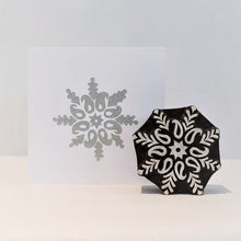  Indian Wooden Printing Block - Stylised Snow Flake