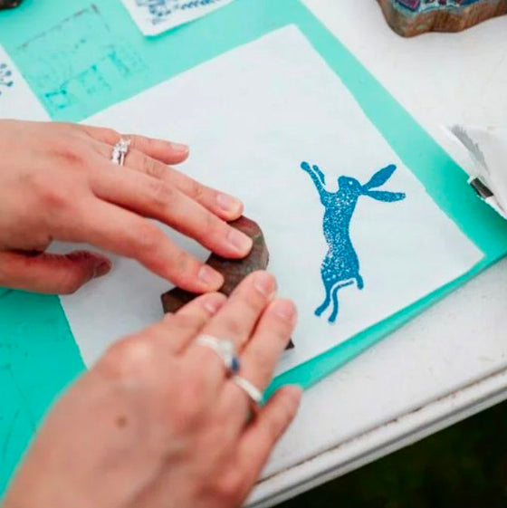 Leeds Castle Artisan Festival Block Printing Workshop