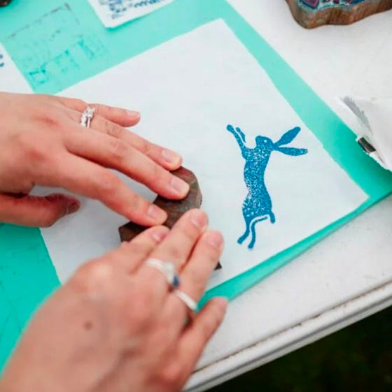 Leeds Castle Artisan Festival Block Printing Workshop